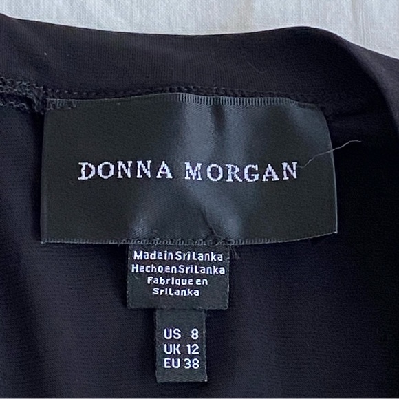 Donna Morgan Midi Maxi Sheer Floral Print Dress - Picture 7 of 9